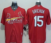 St. Louis Cardinals #15 Randal Grichuk Red New Cool Base Stitched MLB Jersey,baseball caps,new era cap wholesale,wholesale hats